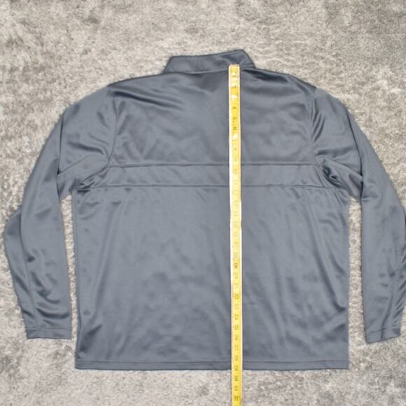 Nike Dri Fit Men's 1/4 Zip Pullover Sweatshirt Polyester Gray Size 2XL Swoosh - Picture 5 of 8